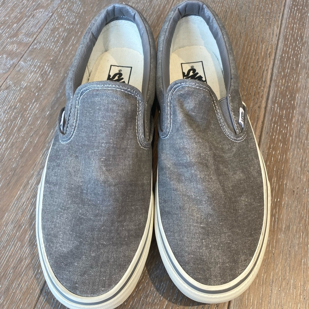 Gray Slip On Vans